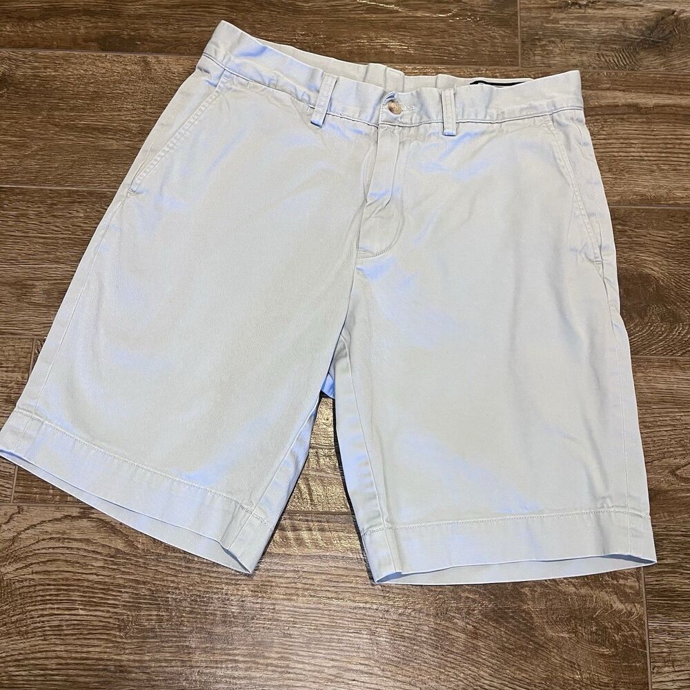 Polo Ralph Lauren Shorts Mens 30 Blue Classic Fit Flat Front Logo Preppy 9”